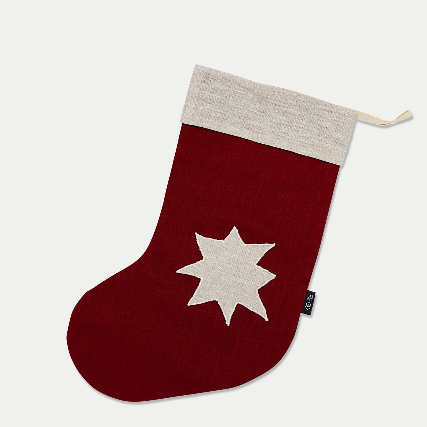 Irish Linen Christmas Stocking