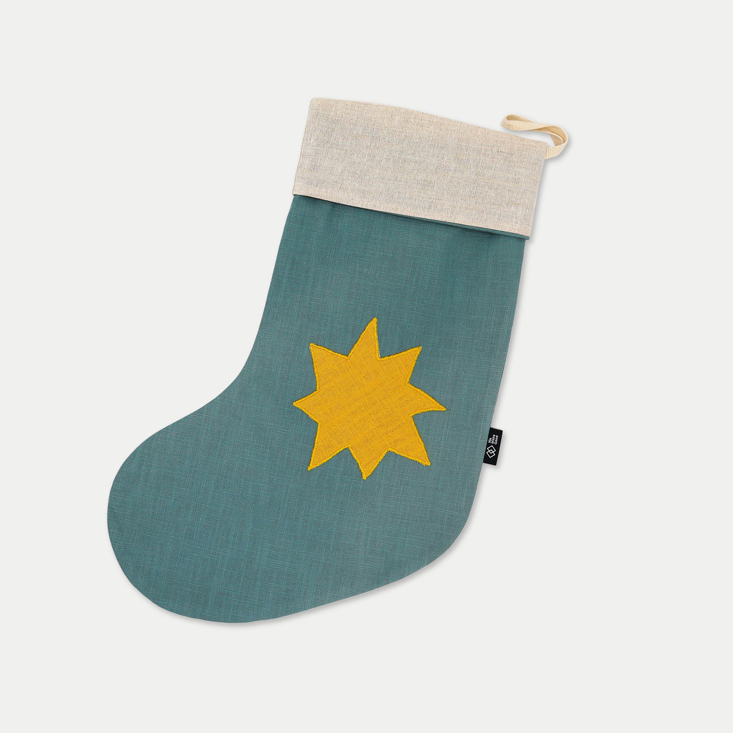 Irish Linen Christmas Stocking