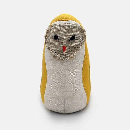 Owl Door Stop Mustard