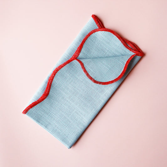 Linen Scalloped Napkins - Pimpernel | Set of 4