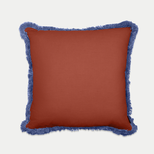 Linen Fringe Cushion | Rill & Rust
