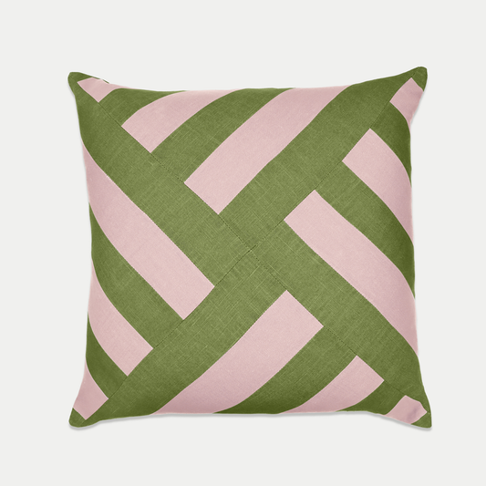 Linen Patchwork Cushion | Fern & Blossom